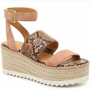 NEW! CROWN VINTAGE Daylen Espradrille Platform Sandals 6.